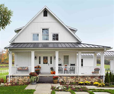 metal siding house with wrap around porch|3.